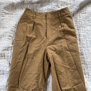 Wool/Cotton high waisted trousers